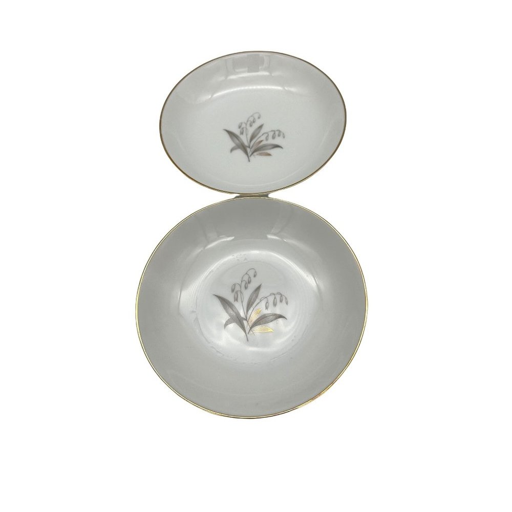 Vintage Kaysons Fine China Golden Rhapsody - 2 Dessert Bowls - 5.5" - Japan 1961